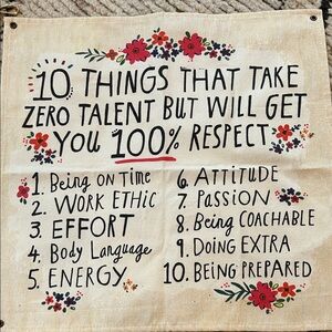 NATURAL LIFE Inspirational Wall Art with Red and Black Accents